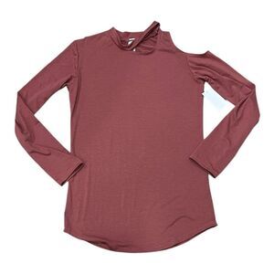 Go Couture Salmon Pink Soft Knit Cutout Tshirt M